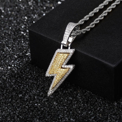 Hot Selling Lightning Zircon Hip Hop Pendant