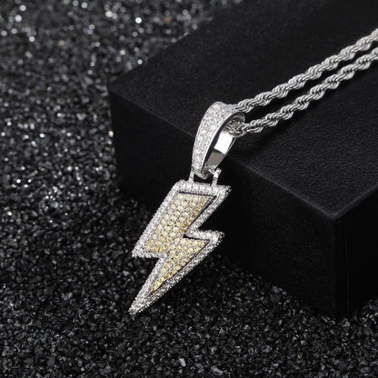 Hot Selling Lightning Zircon Hip Hop Pendant