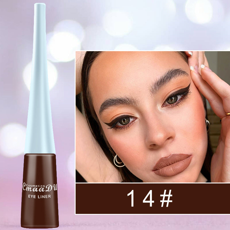 17-Color Matte Liquid Eyeliner: Quick-Drying, Long-Lasting, Non-Blooming