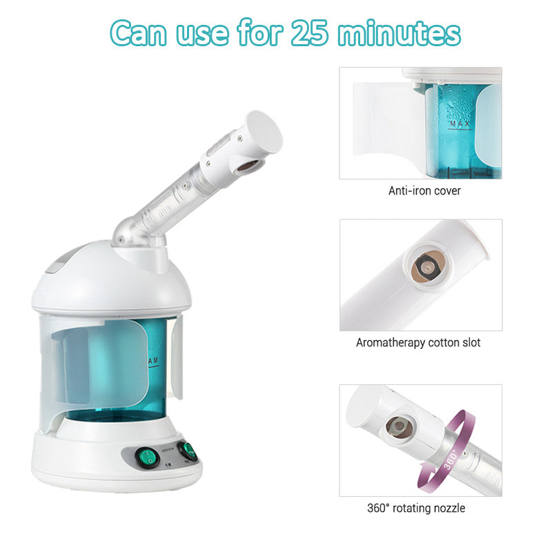 Portable Ozone Facial Steamer & Aroma Spa Device