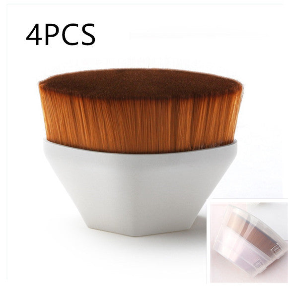 Flat Foundation Brush Kit: BB Cream, Loose Powder