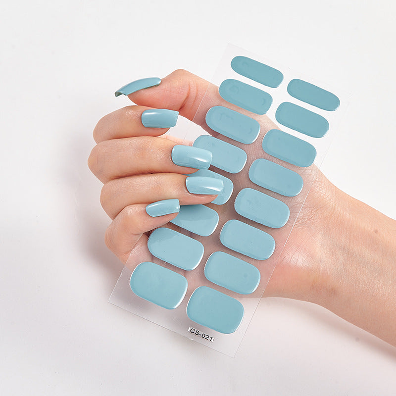 Nailart Sticker Pure Solid Color Self Adhesive