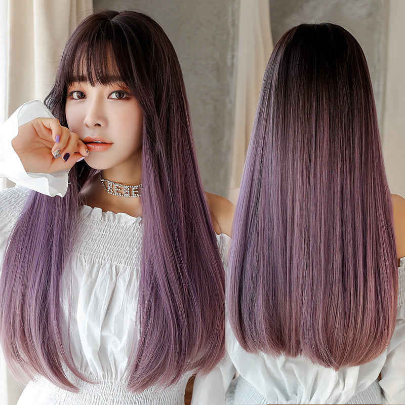 Fashion Realistic Long Straight Hair Wig