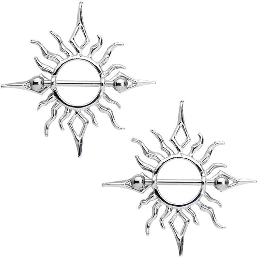 Tribal Sun Fire Nipple Shield Set