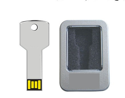 Tin Metal Key USB Flash Drive with Custom Laser Logo