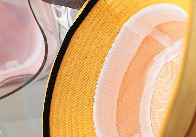 Kids Anti-Spitting Protective Hat with Dustproof Cover