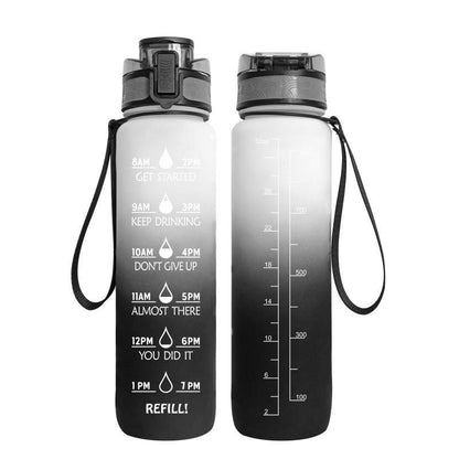 1000ml Transparent Kawaii Water Bottle with Infuser