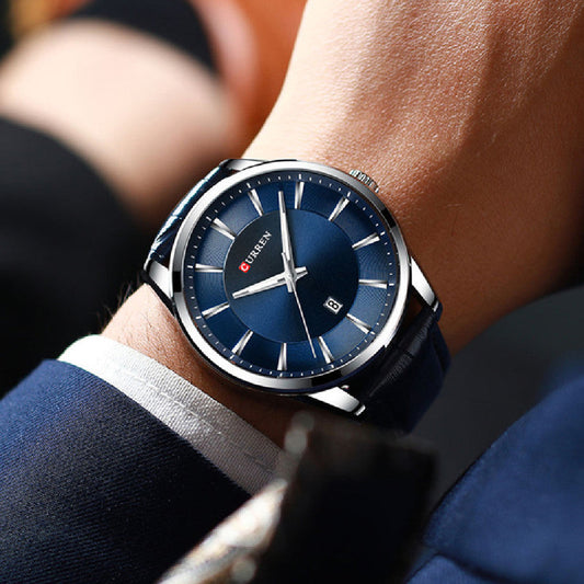 Men's Business Quartz Watch Calendar, Waterproof