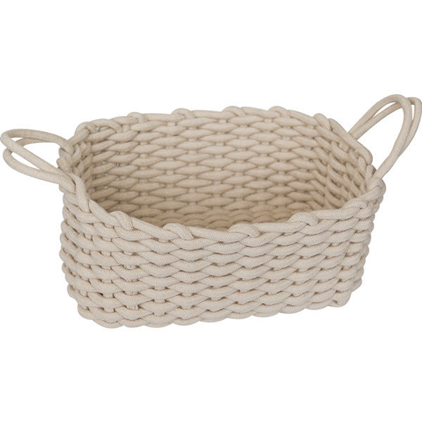 Nordic Hand Woven Cotton Rope Basket