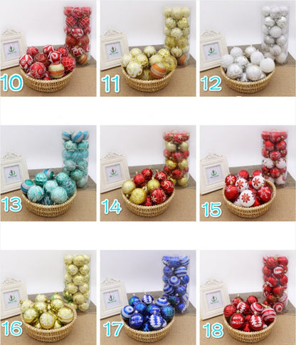 6cm Christmas Ball Tree Decorations