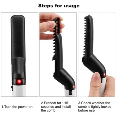 Men's Multifunctional Hair & Beard Straightener