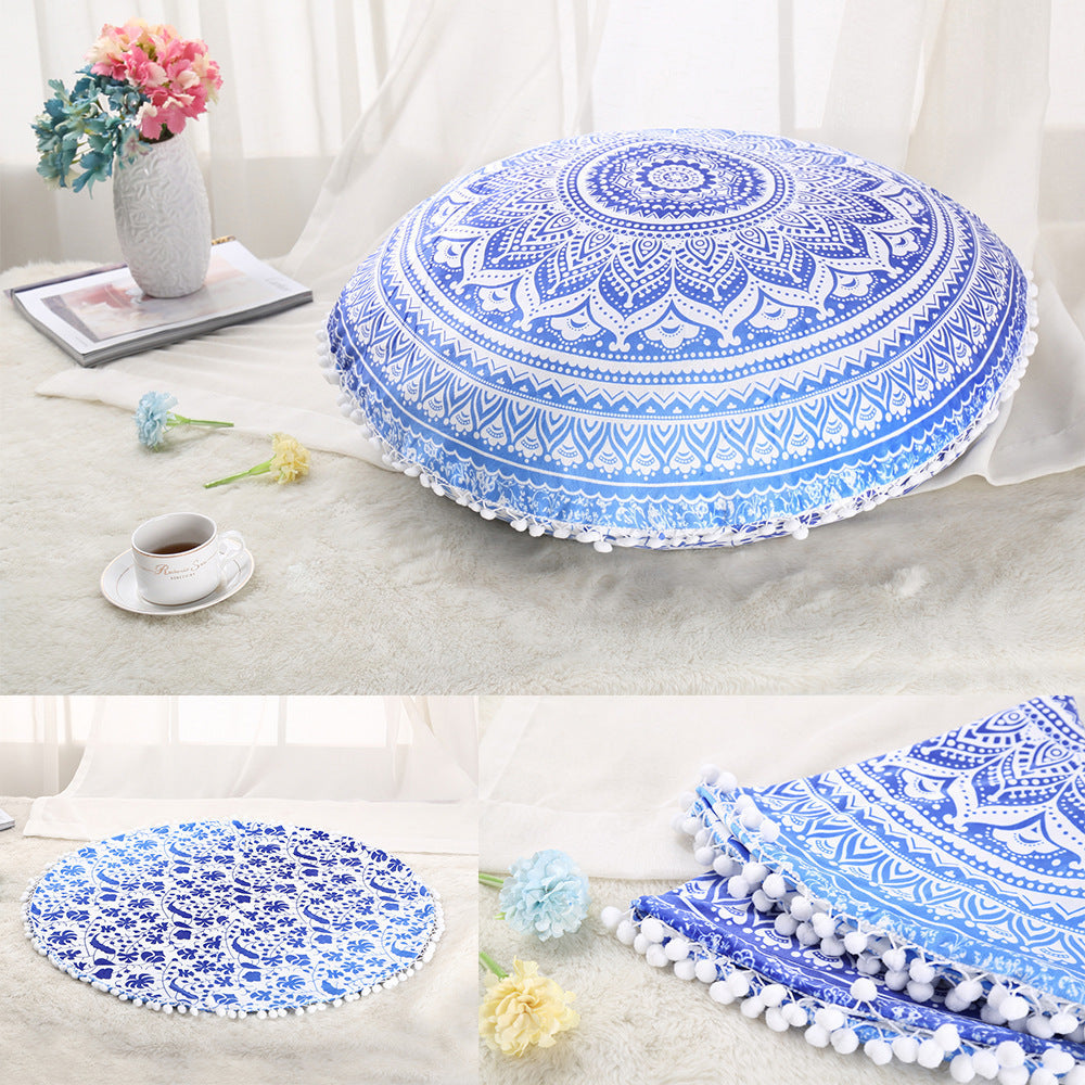 Colorful Mandala Floor Pouf Pillow