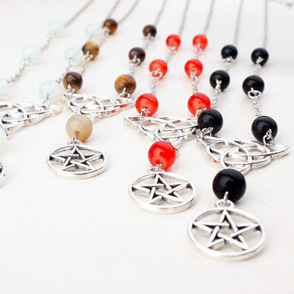 Gothic Pentagram Head Chain