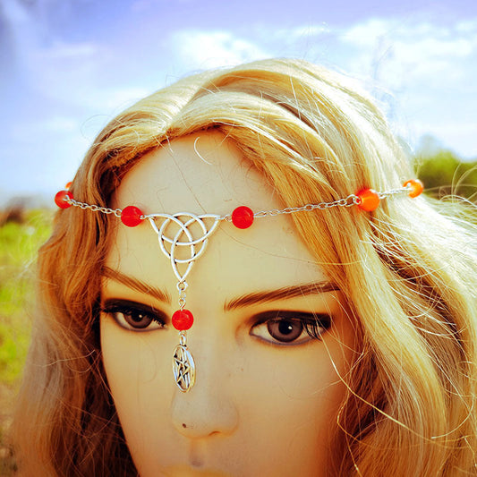 Gothic Pentagram Head Chain