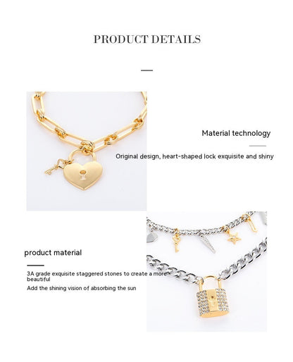 Exquisite Punk Copper Alloy Pendant Necklace