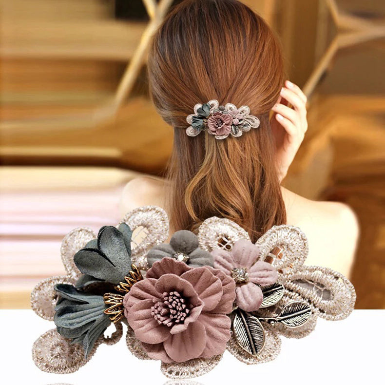 Handmade Bow Hair Ring Pearl Girl Headband