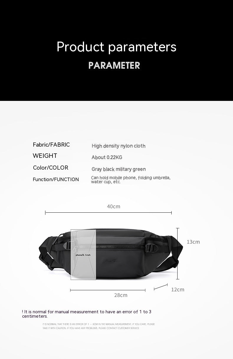 Outdoor Fashion Waist Bag: Waterproof & Multifunctional