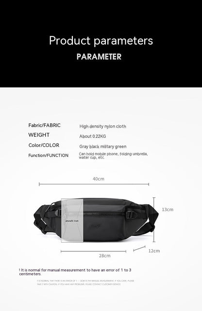 Outdoor Fashion Waist Bag: Waterproof & Multifunctional
