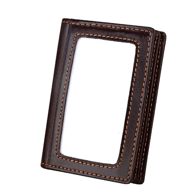 Leather RFID Anti-theft Card Holder