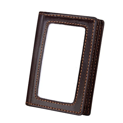Leather RFID Anti-theft Card Holder