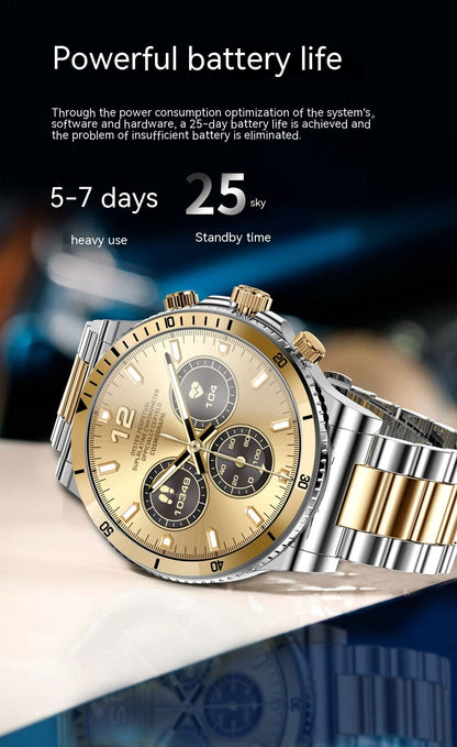 Bluetooth Sport Watch: HR, BP, Step Count