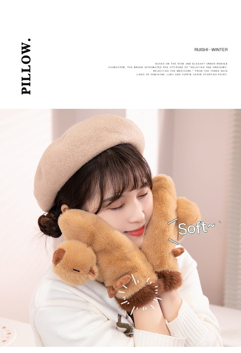 Children's Plush Toy Gloves Capibala pufferfish