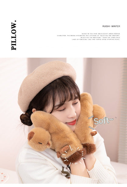 Children's Plush Toy Gloves Capibala pufferfish