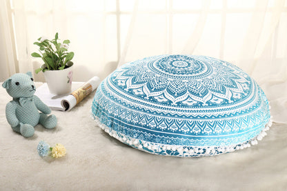 Colorful Mandala Floor Pouf Pillow
