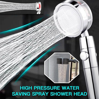 Turbo Propeller Shower Head Handheld High Pressure