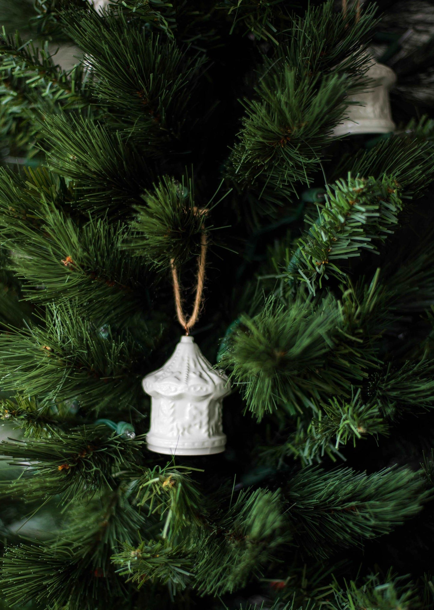 Handmade Porcelain Christmas Ornaments: Hot Air Ballon