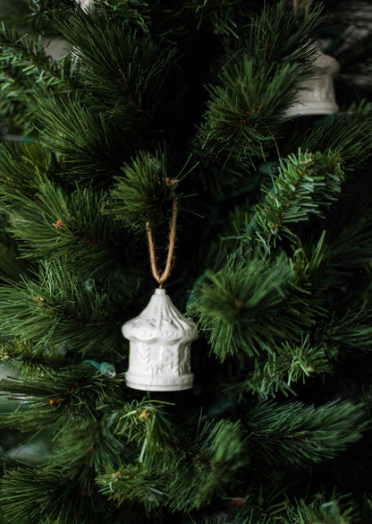Handmade Porcelain Christmas Ornaments: Hot Air Ballon