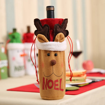 Christmas Wine Bottle Socks Decor