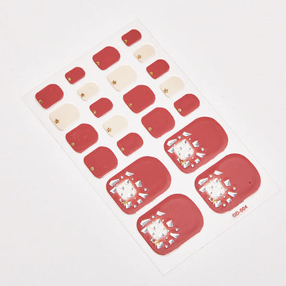 Foot Nail Stickers 22 Waterproof Small Stickers