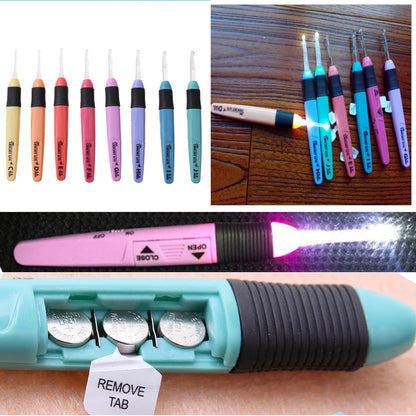 8pcs Crochet Hooks Set, Knitting Needles