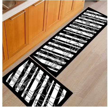 Floor mats, non-slip, oil-proof, household machine washable door mats