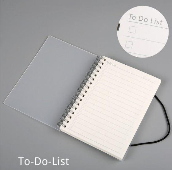 Plastic Cover Spiral Coil Notebook