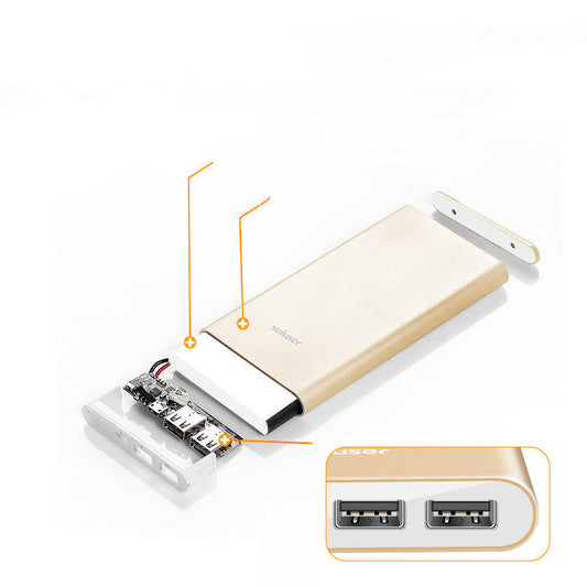 12000mAh Ultra-Thin Aluminum Alloy Power Bank