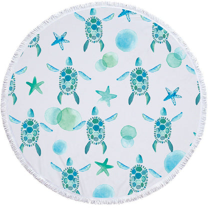 Microfiber round beach towel yoga mat