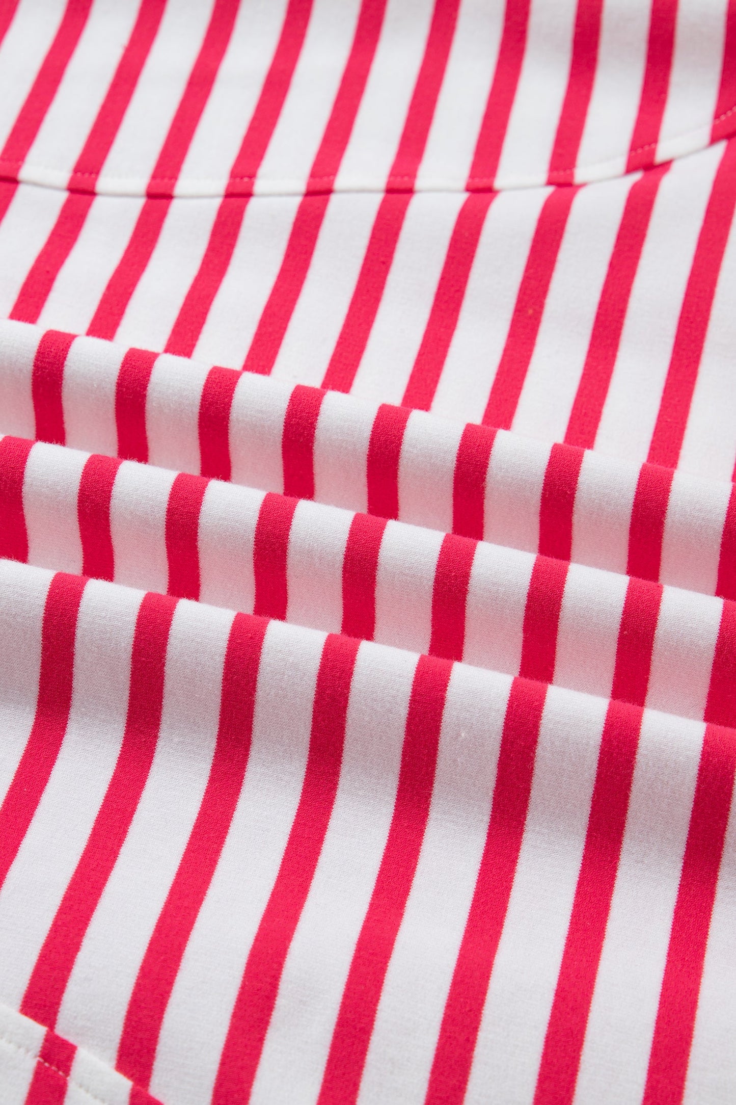 Stripe Drop Shoulder Half Sleeve T-Shirt