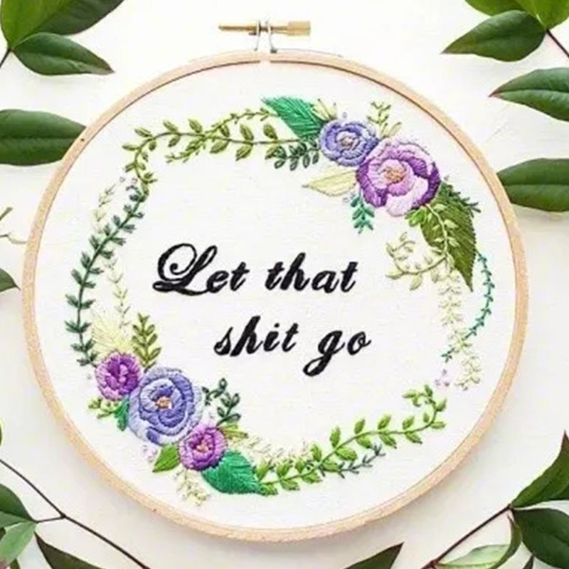 DIY handmade embroidery material package