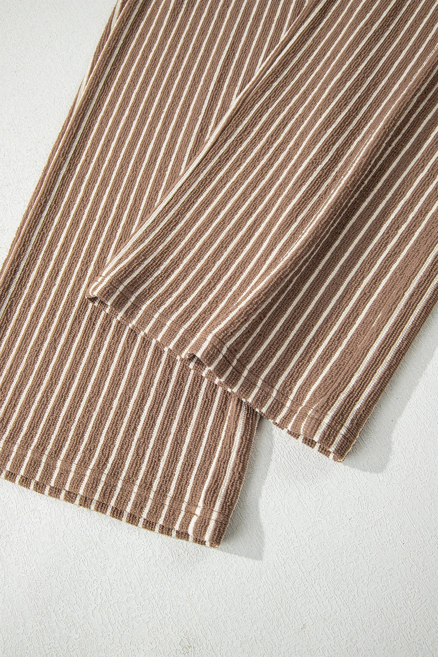Stripe Crew Neck Tee and Drawstring Pants