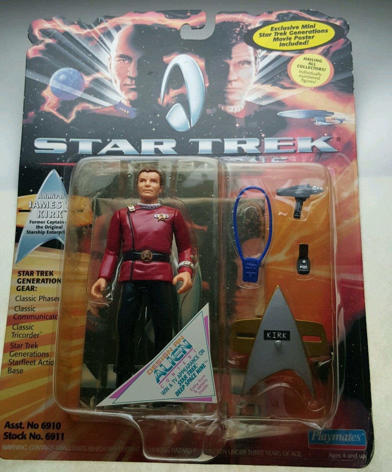 Star Trek Generations Admiral James T Kirk (Playmates)
