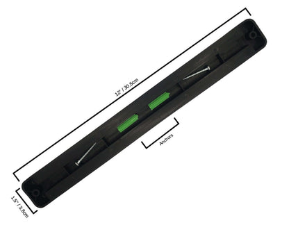Magnetic Knife Tool Rack - 4 Strong Black Wall Mount