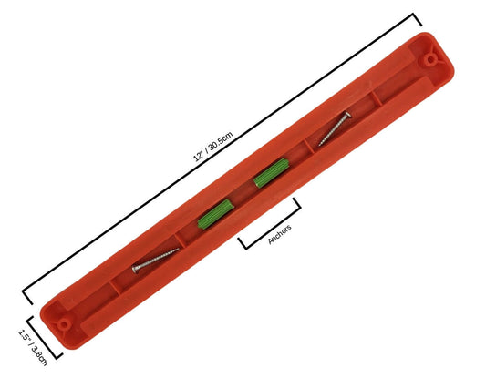 Magnetic Knife Tool Rack - 2 Red