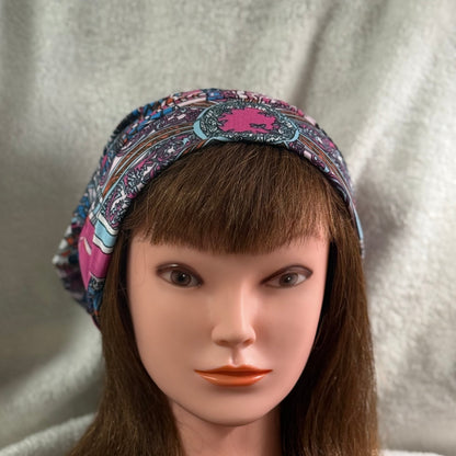 Mandala Mosaic Slouch Beanie – Upcycled Everyday Hat