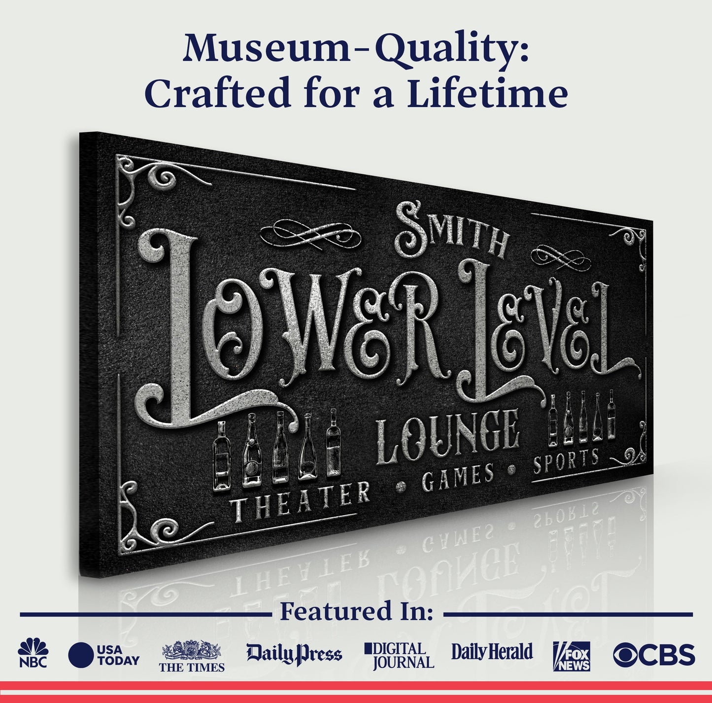 Personalized Lower Level Sign