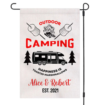 Outdoor Camping Personalized Custom Camping Garden Flag H187