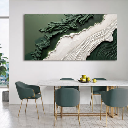 Green Rivers Abstract Wall Art VI