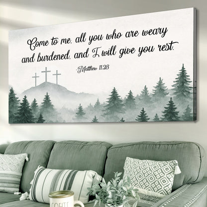 Come To Me - Matthew 11:28 Faith Sign II
