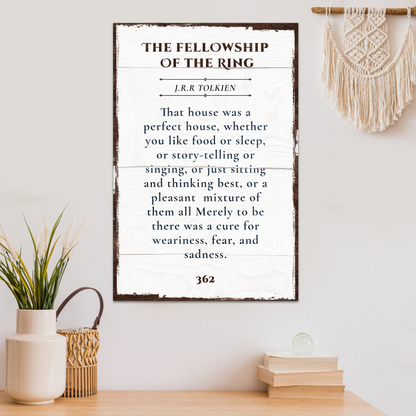 Fellowship Of The Ring Sign
